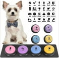 thumbnail image 1 of Dog Buttons for Communication, 4 Dog Talking Button Set, Speaking Buttons for Cats and Dogs, 30s Voice Recordable Pet Training Buzzer with Waterproof Dog Activity Mat, 1 of 8