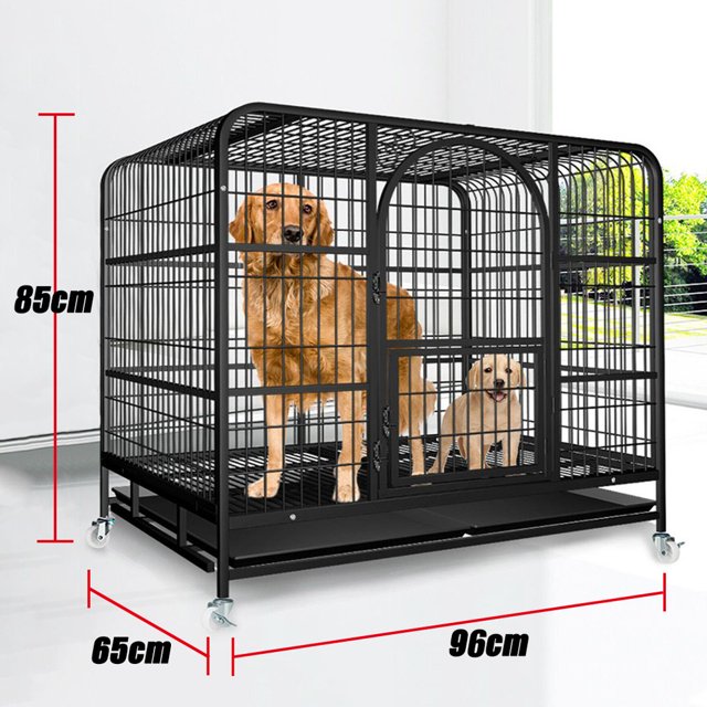 Dog Cage Crate Kennel Rabbit Cat Collapsible Metal Cages Playpen Large