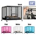 Dog Cage Crate Large Kennel Pet Cage Cat Puppy Metal Cage 36" Playpen 4