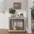 thumbnail image 1 of Dog Cage, Dog Crate Furniture Dog Kennel Dog House Pet Crate House Side End Table with 3 Doors, Flip-up Top Opening and Wheels for Medium Sized Dogs Up to 30 lbs, Home and Indoor Use, 1 of 6