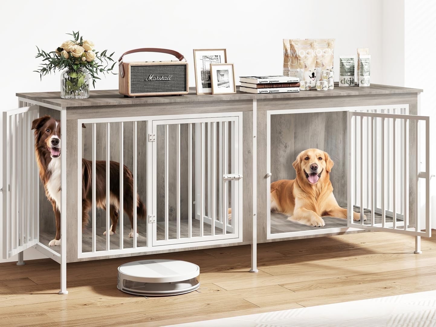 Pet Supplies Decorative Dog Crates Large Double Dog Cage Extra