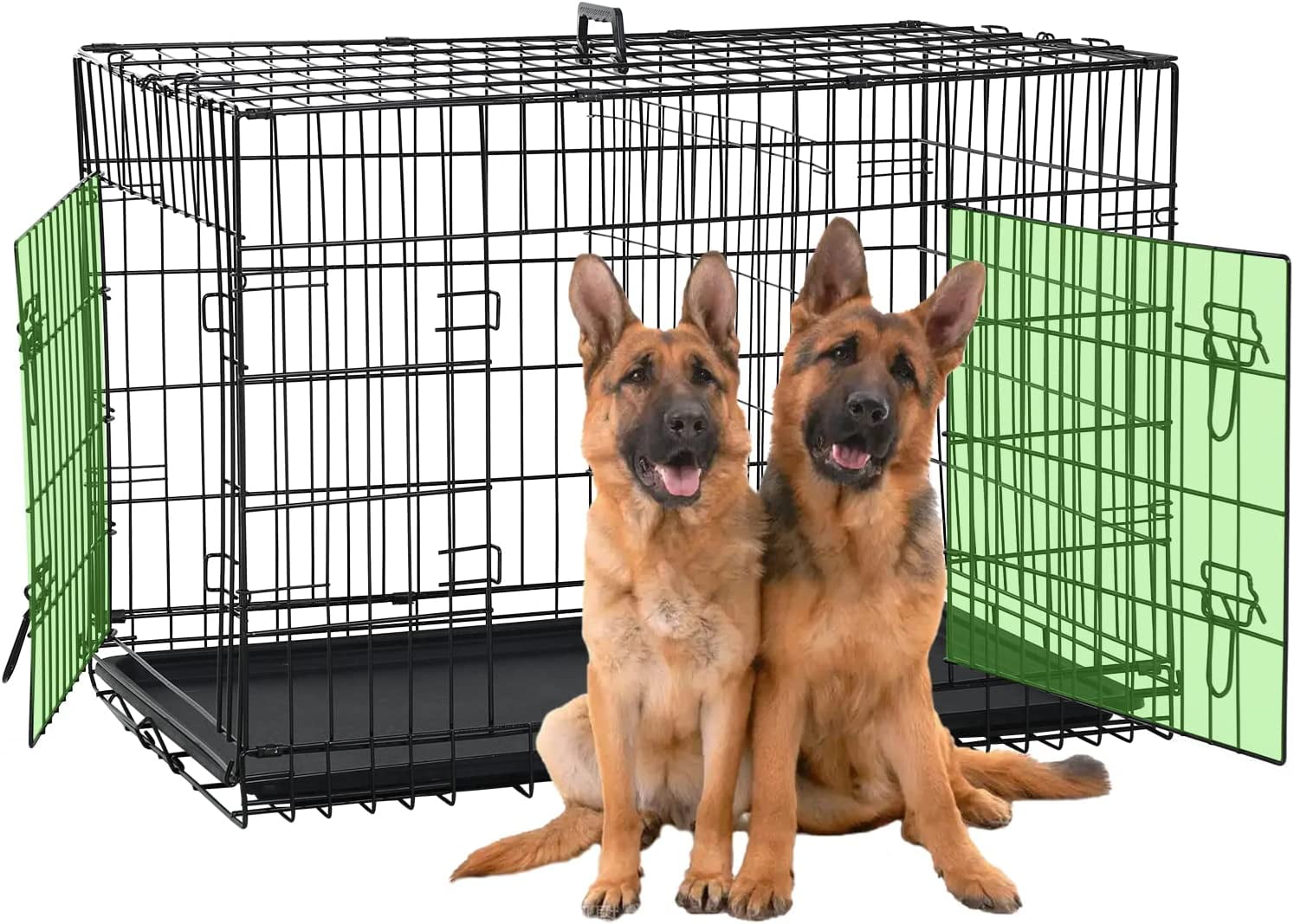 Dog Cage Large XXL Dog Crates for Large Dogs Folding Dog Kennels and