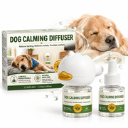 Dog Calming Diffuser, Dog Pheromones Calming Diffuser, Calming Pheromones Diffuser Kit, Appeasing Pheromone Diffuser for Reducing Aggression Fighting Barking Stress1 Plug In+2 Refill