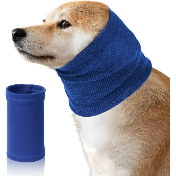 Dog Calming Hoodie Head Cover Sleeves, Dog Ear Covers for Noise Protection, Dog Ear Wrap for Dog Anxiety Relief and Calming, Dog Ear Muffs for Dogs Pet Neck and Ear Warmer