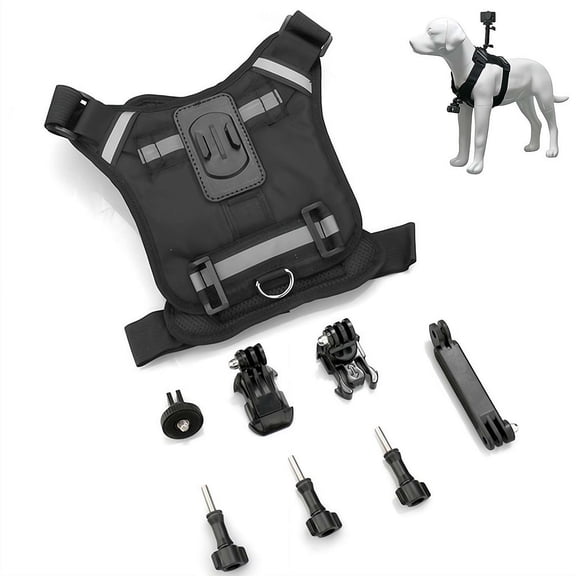 Dog Camera Harness Mount Accessories, for Small Medium Large Dogs for Chest and Back
