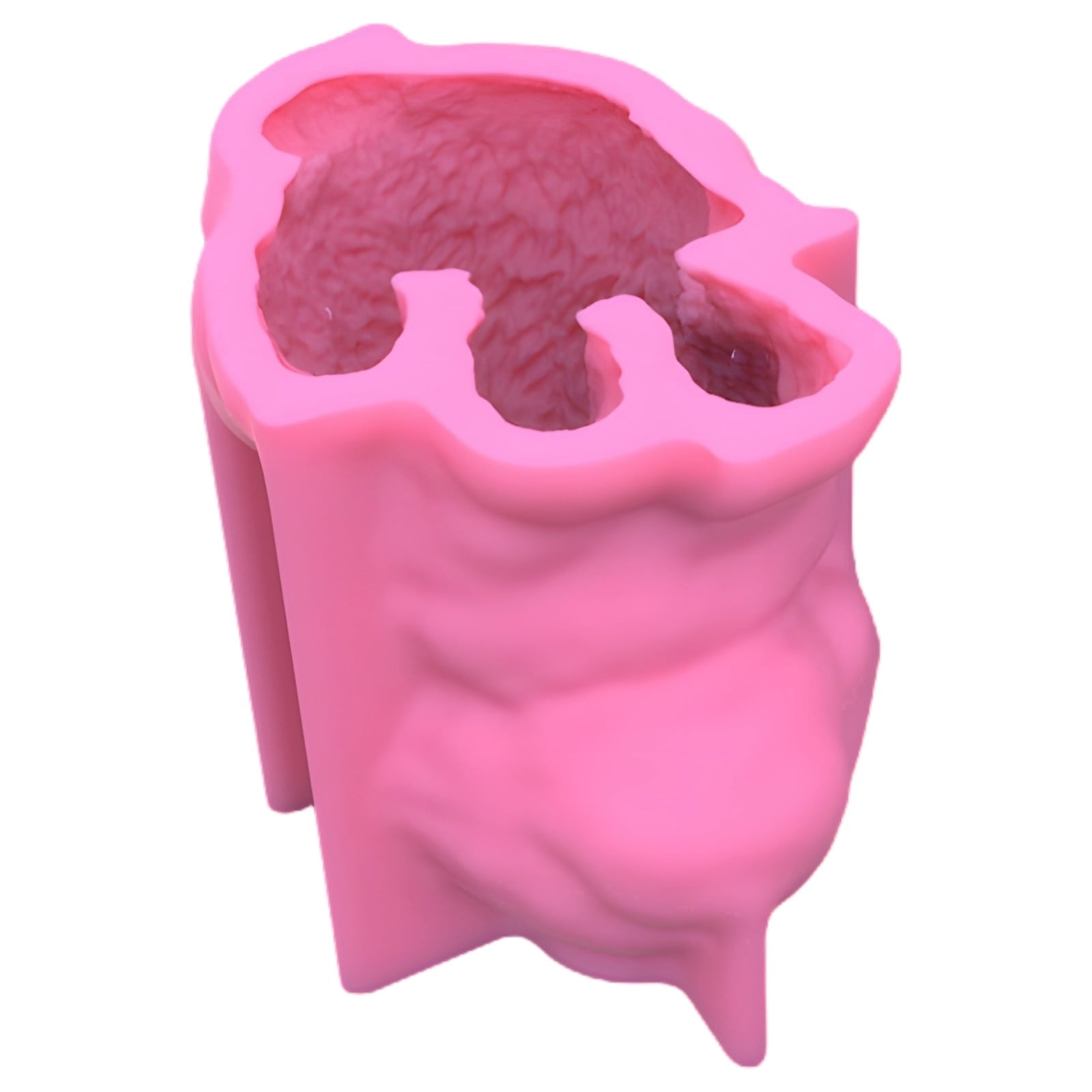 Dog Candle Mold, Cute Puppy Shaped Silicone Mold for Resin and Candle Making, 3D Teddy Dog Design, Quality Food-Grade Silicone, Perfect for Crafting Small Dog Sculptures, Pink Color