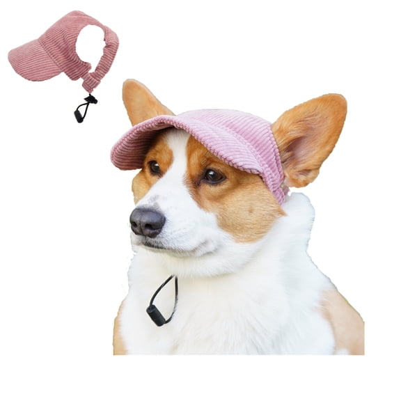 Dog Cap, Dog Sunshade Outdoor Travel Hat, Dog Baseball Hat for Small Medium Large Dogs Pink S