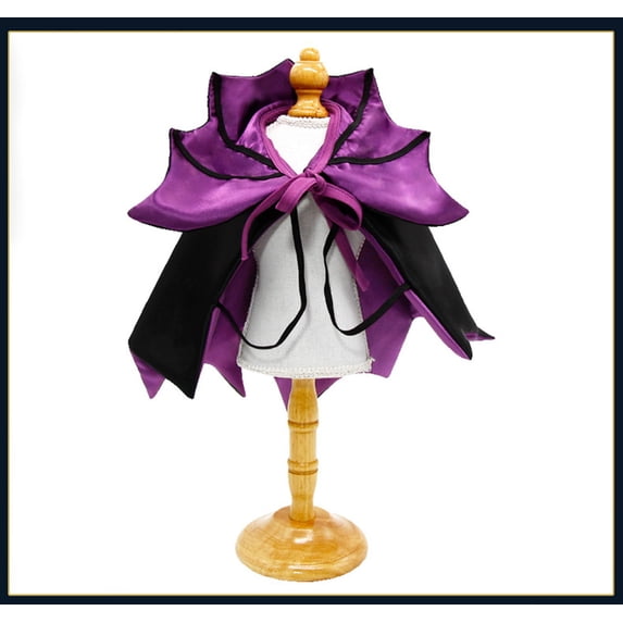 Dog Cape Costume Halloween Cat Cloak Reversible Pet Cape Devil Costume Funny Holiday Witch Clothes for Dogs Puppy, Cool Halloween Cape Cosplay Party Dress Wizard Outfit Mantle