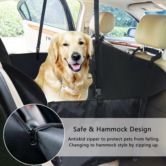 Dog Car Back Seat Cover Protector Waterproof Backseat Hammock for Dogs Durable Pets Seat Covers for Cars