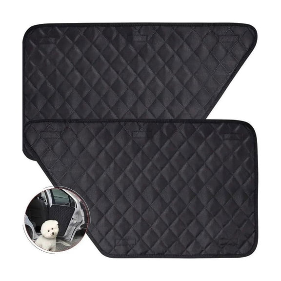 Dog Car Door Protector 2 Pack, Waterproof Pet Interior Cover Guard, Scratch and Mud Protection Shield for SUV Truck Van, Durable Drool Proof Travel Accessory, Universal Automotive Vehicle Supplies