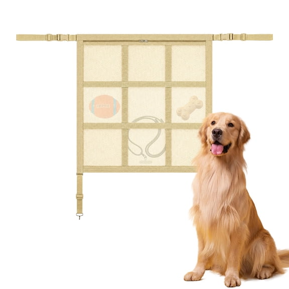 Dog Car Net Barrier Breathable Mesh Pet Blocking for Daily Commute Travel