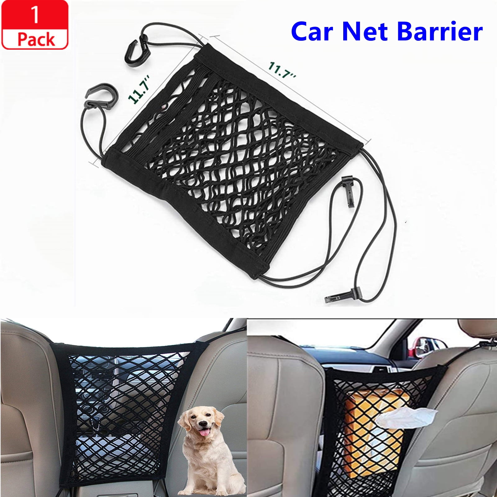 Dog Car Net Barrier,Pet Barrier,Auto Safety Mesh Organizer,Safety Car