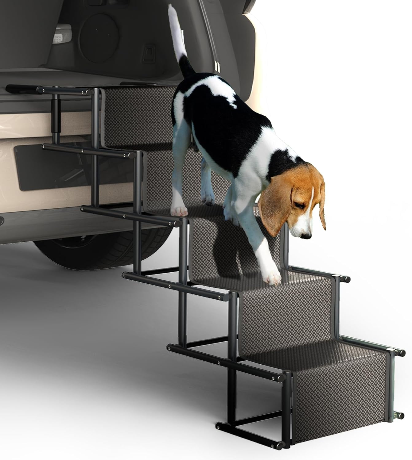 Dog Car Ramp for MediumLarge Dogs, Portable Dog Steps Ladder, Foldable