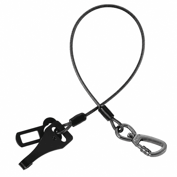Dog Car Seat Belt, Chew Proof Dog Seatbelt with Steel Cable Pet Safety Restraint, 360 ° Swivel Locking Carabiner, Universal Dog Seat Belt Tether for Cars Trucks SUVs, Black