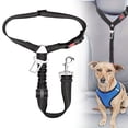 thumbnail image 1 of Dog Car Seat Belt Set - Retractable Adjustable Pet Seatbelts for Vehicle Headrests - Heavy Duty, Elastic & Durable Car Harness for Dogs, 1 of 10