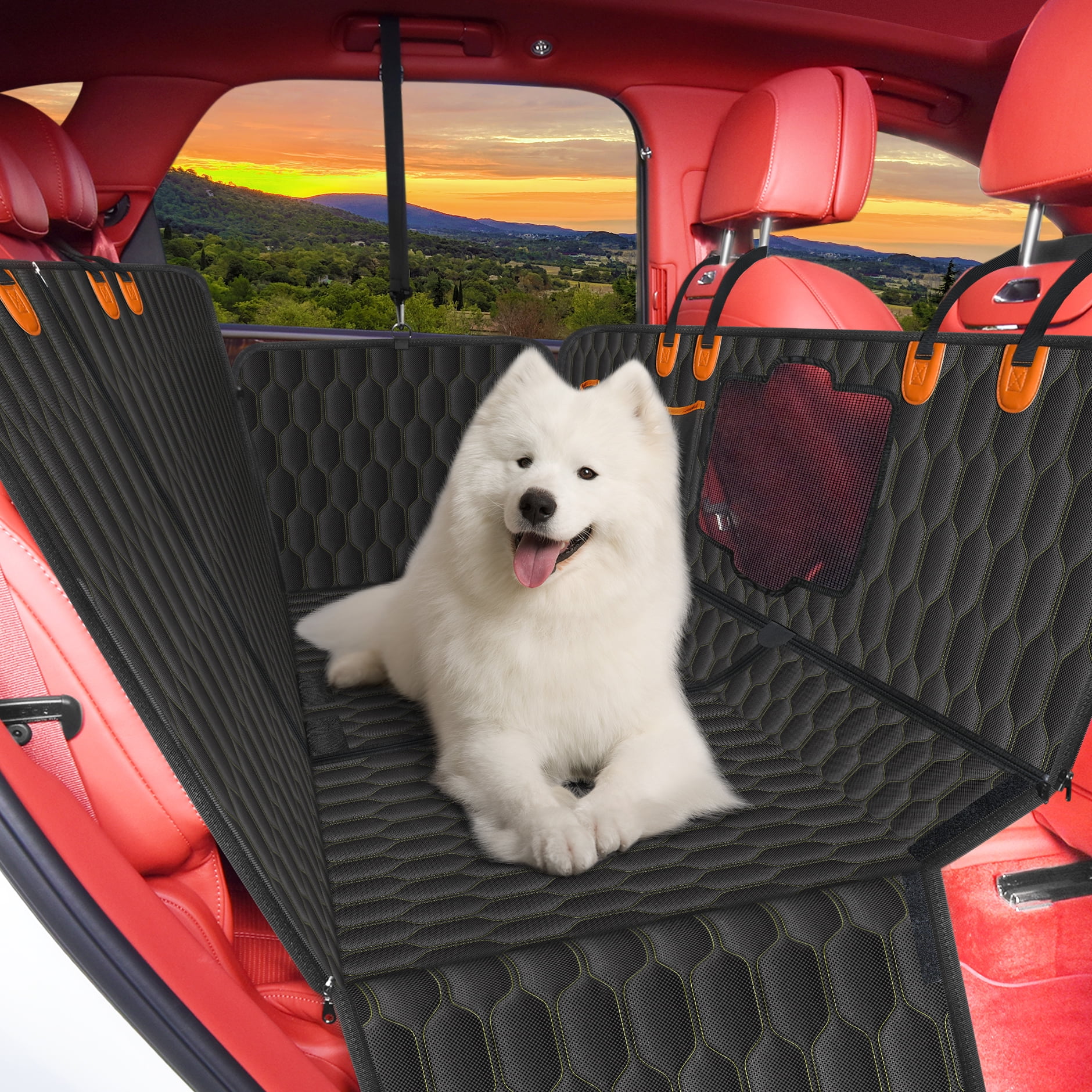 Samoyed Car Seat Covers - Tan (Set of 2) Samoyed Car Seat Covers - Tan (Set of 2)