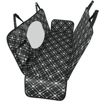 Dog Car Seat Cover, 100% Waterproof Easy to Clean, Non-Scratch Pet Seat Cover, with 1 Seat Belts, Non-slip Mesh Big Mesh Window, Huge Pocket, for Cars Trucks and SUVS