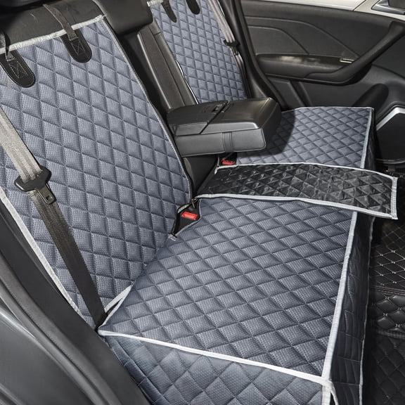 Dog Car Seat Cover for Back Seat Cover,Non Stick Fur Rear Seat Protector for Pet,Nonslip Waterproof Durable Universal Fit Interior Backseat Covers for Auto Van SUV