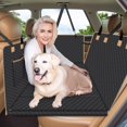 Dog Car Seat Cover with Hard Bottom, Car Back Seat Extender for Dogs