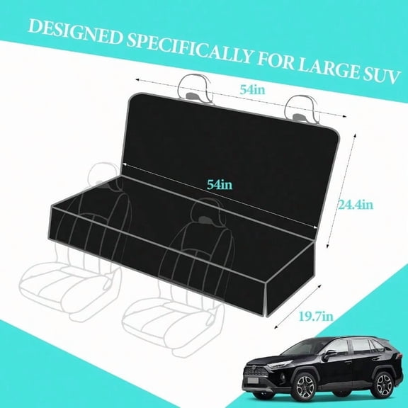 Dog Car Seat Covers For Back Seat Waterproof Back Seat Covers For Explorer Subaru Outback Pilot Heavy Duty Non Slip Back Seat Cover For Dogs In Car Easy Clean Car Seat Protector