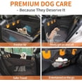 thumbnail image 1 of Dog Car Seat for Large Dogs & Medium Dogs Up to 110 lbs - Pet Backseat with Waterproof Cover, Adjustable Safety Belt, Breathable Mesh & Storage Pocket - Back Seat Extender for SUV, Sedan, Truck, 1 of 8