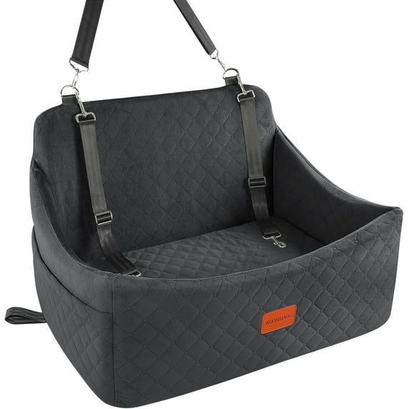 Lealchum Dog Car Seat Medium Dogs Car Dog Bed, Pet Car Seat, Dog Bed for Car (Black