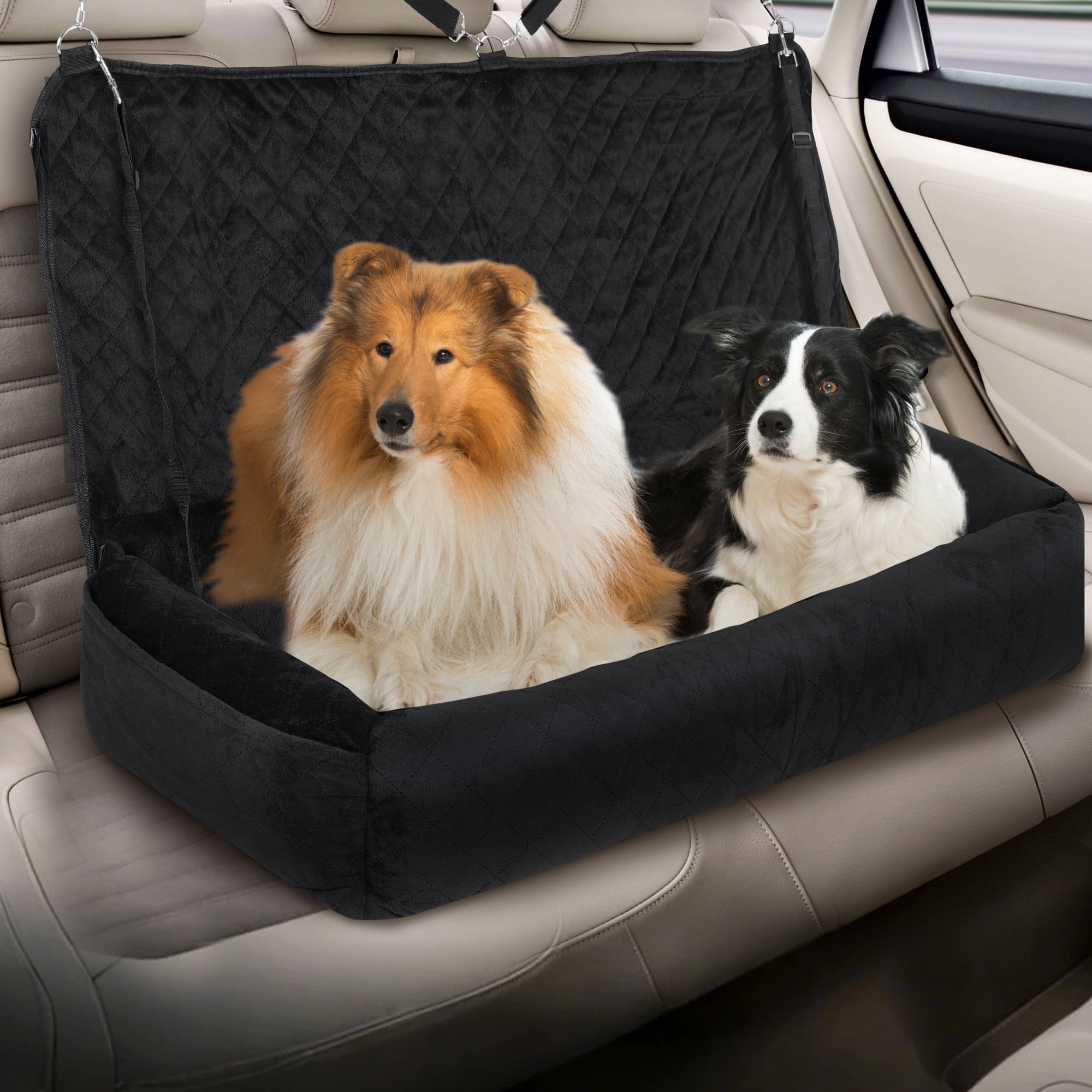 Dog Car Seat for Dogs, Dog Car Bed Washable Pet Tr
