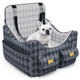 thumbnail image 1 of Yacona Dog Car Seats for Small Dogs Under 35lbs, Puppy Car Seat with Washable Cushion, Gray, 1 of 8