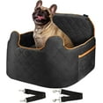 Dog Car Seat for Small Medium Dogs up to 35 LB, Elevated Dog Booster