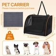 thumbnail image 1 of Dog Car   for Medium Dogs  to 25lbs, Soft-Sided Travel Crate with Mesh Windows and Safety Belt, 1 of 6
