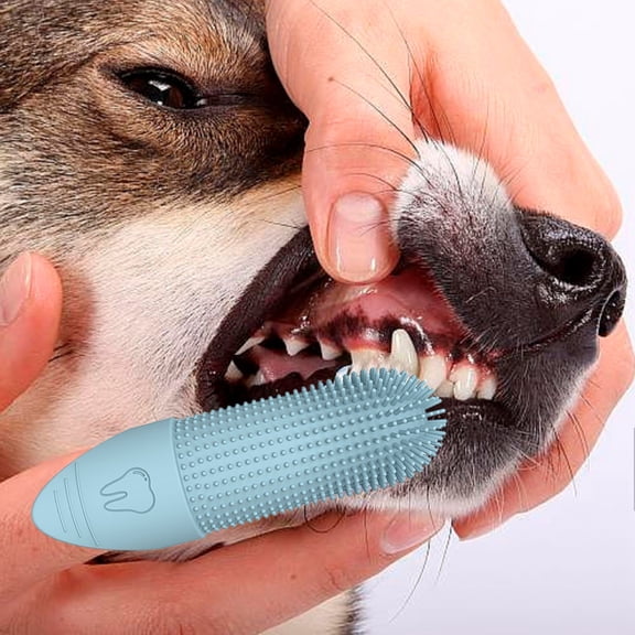 Dog Care Finger Brush for Effortless Teeth Cleaning Gentle Pet Oral Hygiene Solution with Soft Comfort Fit Sleeve