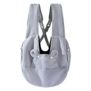 Dog Carrier Backpack, Cute Bear Shape Crossbody Chest, Dog Travel Bag, Small Dog Cat Go Out Bag, Comfort Breathable Puppy Bags, Portable Adjustable For Small Dogs Cats Outdoor Travel Grey
