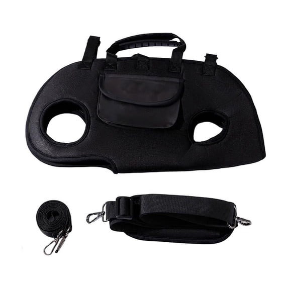 Dog Carrier Backpack with Leash Attachment, Breathable Dog Shoulder Sling, Portable Crossbody Carrier for Walking and Hiking, Hands-Free Small Dog Pack(XL,Black)