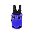 thumbnail image 1 of Dog Carrier Backpack Legs Out Front Pet Backpack Carrier Travel Bag Adjustable Shoulder Straps for Hiking Camping Shopping Biking - Blue, 1 of 1