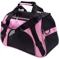 thumbnail image 1 of Dog Carrier and Cat Carrier, Pet Carrier Bag, Airline Approved Duffle Bags, Pet Travel Portable Bag Home for Little Dogs, Cats, and Puppies, Medium Animals &nbsp;Size 20.5"L x 9.6"W x 13"H, Pink, 1 of 3