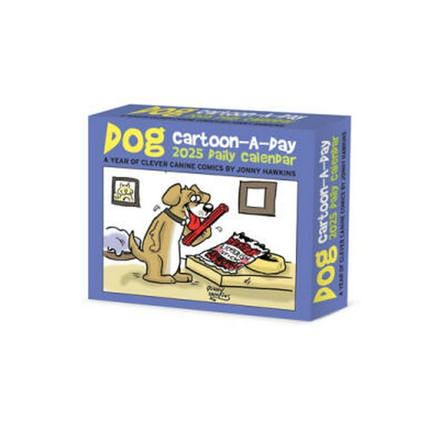 Dog CartoonADay 2025 6.2 X 5.4 Box Calendar