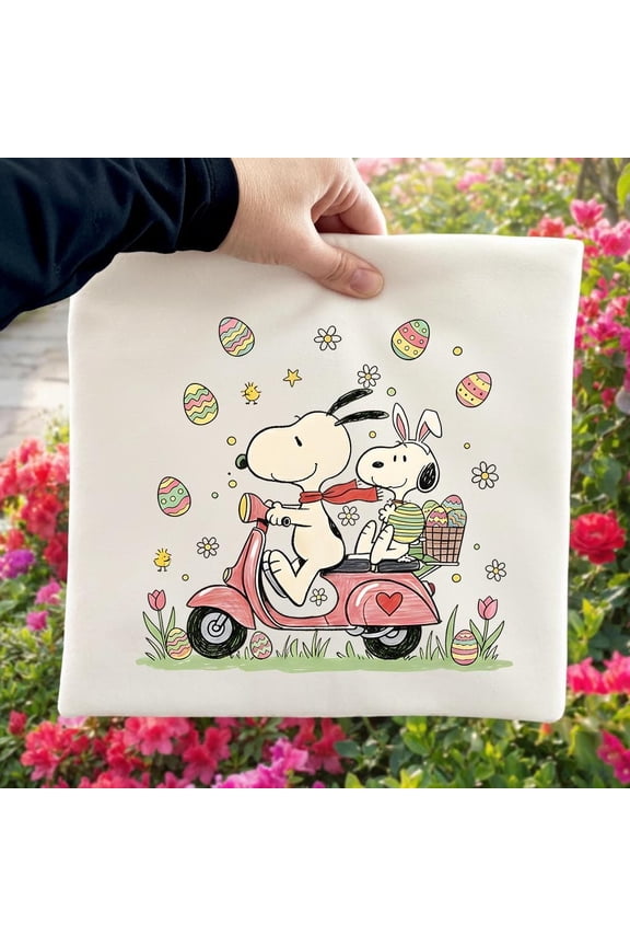 Dog Cartoon Easter Valentine T-shirt, Easter Bunny Snoop, Happy Easter , Cartoon Easter , Funny Shirt Easter Snoop Sublimation