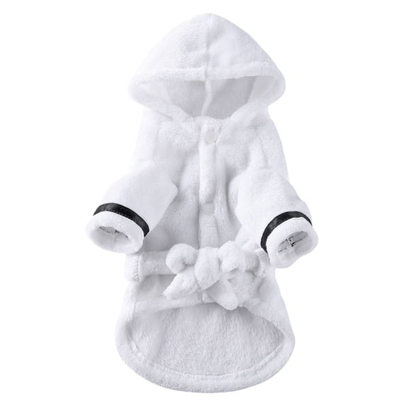 Dog Cat Bathrobe Pet Clothes for Dogs Large Clothes Hotel Bath Towel Extra Small Puppy Clothes Pet Bathrobe Nightgown Pajamas