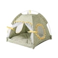 thumbnail image 1 of Dog Cat Bed Kennel Pet Bed Puppy Princess Tent Bed House for Washable Summer Winter Pet Cat Indoor for Small Medium Dog Cat Bed, Pet Bed, Puppy Cat Princess Tent Bed, 1 of 8