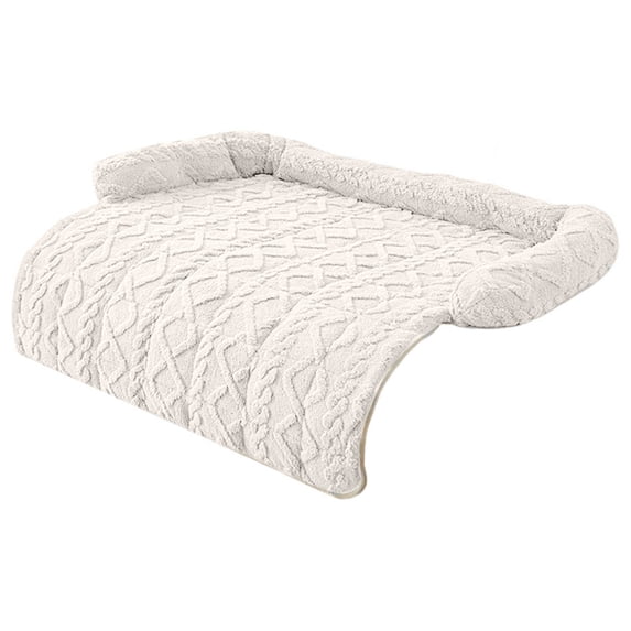 Dog Cat Bed Mat 30x30 Inch Washable Couch Cover Plush Long Mat for Pets Warm Calming Sofa Topper Furniture Protector Dog Pad Cat Bed Mat for Small Medium Large Dogs Cats Indoor Pet Supplies
