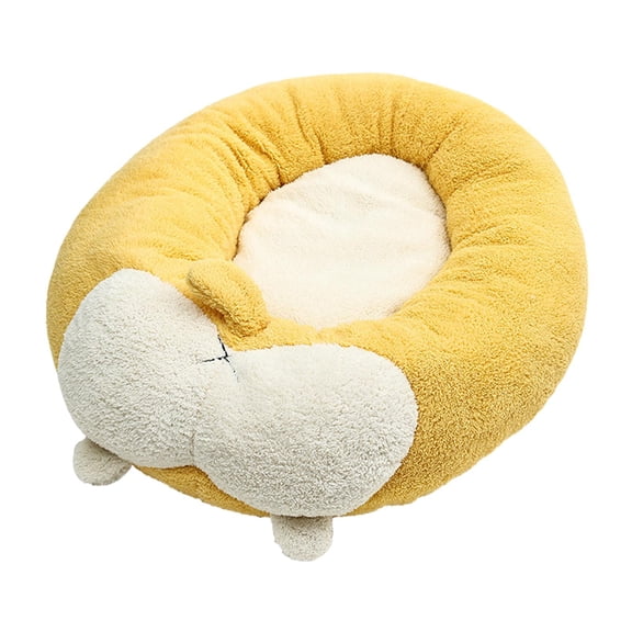 Dog Cat Bed Self Warming Autumn Winter Plush Cute Pet Bed for Cats Dog Puppy L