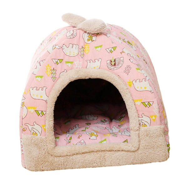 Dog Cat Bed Washable Cozy Snooze Pet Cat Nest for Puppy Chihuahua Pomeranian pink