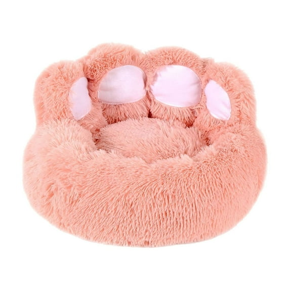 Dog & Cat Bed for Indoor Cats, Calming Dog Cats Bed Cuddler Warming Cozy Soft Bed Fluffys Faux Furs Cushion Bed For Small Medium Dogs And Cats
