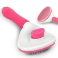 thumbnail image 1 of Dog & Cat Brush, Soft Self Cleaning Slicker Brush, Skin-Friendly Upgraded Dog Brush for Shedding, Massaging, and Grooming – Perfect for Long & Short Coats (Pink), 1 of 6