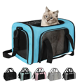 thumbnail image 1 of Dog Cat Carrier Pet Carriers for Small Medium Large Cats Dogs Carrier Soft Sided Small Puppy Dog Carrier Portable Foldable Airline Approved Dog Cat Travel Carrier Blue Large, 1 of 6