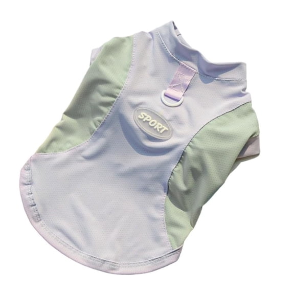 Dog Cat Clothes Pet Apparel Spring Summer Ice Silk Sun Protection Top Gray S Size - Breathable Ice Silk Fabric Sun Blocking Comfortable Fit for Small Pets - For Dogs Cats Spring Outdoor Summer Daily
