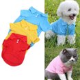thumbnail image 1 of Dog Cat Collared Red Polo T-Shirts Breathable Wedding - Pet Apparel Tops sz S, 1 of 8