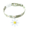 thumbnail image 1 of Dog Cat Collars, Fashion Cute Marguerite Flower Pattern Adjustable Durable Soft Puppy Kitten Collars 1PC, 1 of 8