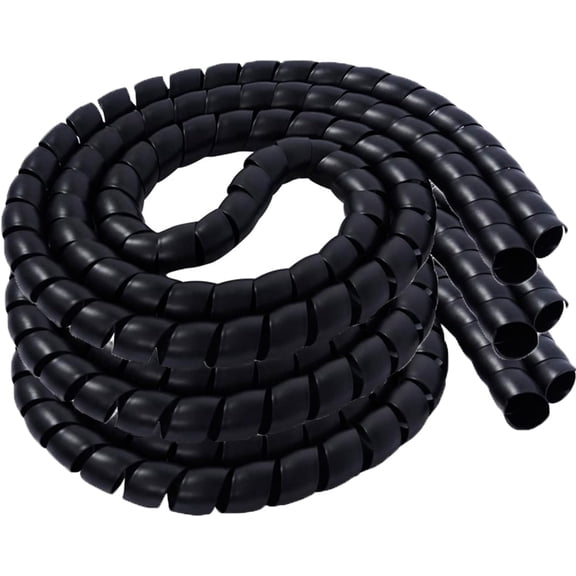 Dog and Cat Cord Protector, 32.8ft Spiral Cable Management Sleeve Organizer, Protects Your Pets and Critters from Chewing Insulated Electric Wire 32.8ft x 10mm 5PCS