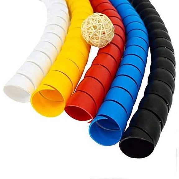 Dog and Cat Cord Protector 32.8ft Wire Protector Sleeve Covers for Cord Protects Your Pets from Chewing Through Insulated Cables 5 PCS/Pack 32.8ft in Total 10mm Width